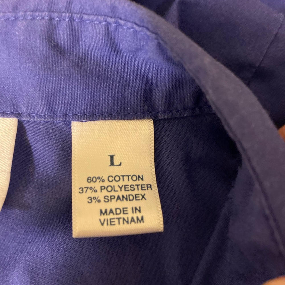 RIDERS by Lee - Woman’s purple (effortless care) button down shirt, Size: L - Picture 6 of 6